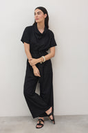 אוברול שחף קצר שחור