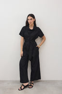 אוברול שחף קצר שחור