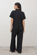 אוברול שחף קצר שחור