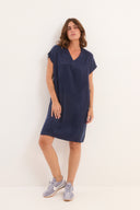 שמלת קוקו כחול כהה