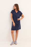 שמלת קוקו כחול כהה