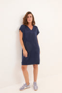 שמלת קוקו כחול כהה