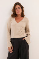 חולצת גפן שרוול ארוך ירוק זית