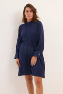 שמלת סתיו כחולה