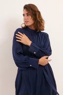 שמלת סתיו כחולה