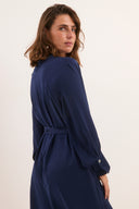 שמלת סתיו כחולה