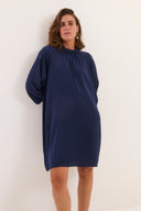 שמלת סתיו כחולה