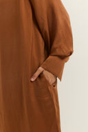 שמלת סתיו קאמל