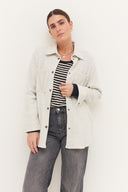 ג'קט נטע אפור מלאנג'