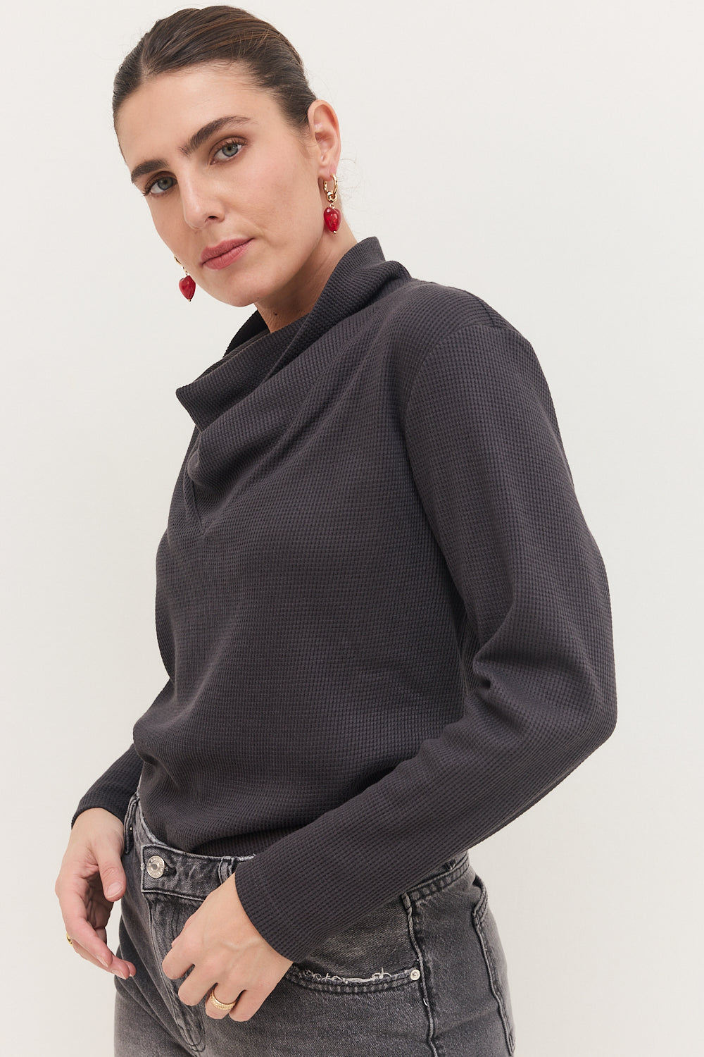 גולף וופל משולש פחם