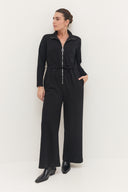 אוברול גלי שחור