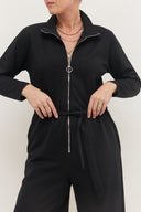 אוברול גלי שחור