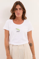 חולצת רקמה לבנה רוזמרין