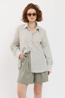 חולצת שלכת פסים אפור