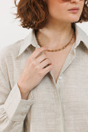 חולצת שלכת פסים אפור