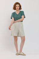 חולצת ריני שרוול קצר ירוק