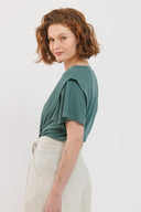 חולצת ריני שרוול קצר ירוק