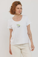 חולצת רקמה לבנה רוזמרין