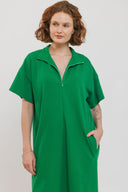 שמלת סופי שרוול קצר ירוק