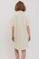 שמלת סופי שרוול קצר שמנת