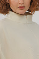 שמלת סופי שרוול קצר שמנת