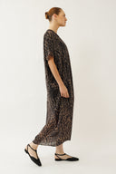 שמלת מטר מקסי מנומר