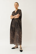 שמלת מטר מקסי מנומר