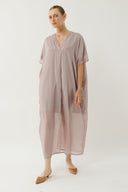 שמלת מטר מקסי סגלגל שיפון