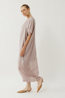 שמלת מטר מקסי סגלגל שיפון