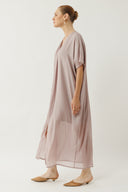 שמלת מטר מקסי סגלגל שיפון