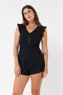 בגד ים שחור חיתוך במותן