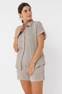 מכנסי טטרה זוהר חום