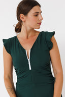 בגד ים ירוק חיתוך במותן