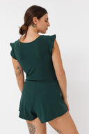 בגד ים ירוק חיתוך במותן