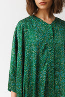 שמלת היקארו הדפס ירוק