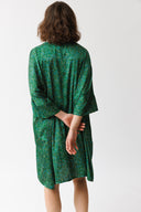 שמלת היקארו הדפס ירוק