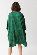 שמלת היקארו הדפס ירוק