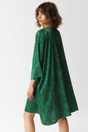 שמלת היקארו הדפס ירוק