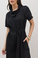 אוברול שחף קצר שחור