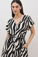 אוברול תומר גיאומטרי שחור