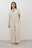 אוברול שחף קצר אבן